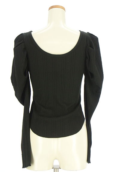 MOUSSY（マウジー）の古着「パワーショルダーリブカットソー（カットソー・プルオーバー）」大画像２へ