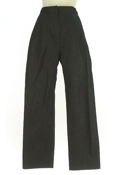 WILLFULLY（ウィルフリー）の古着「ツータックブラックデニムパンツ（デニムパンツ）」大画像１へ