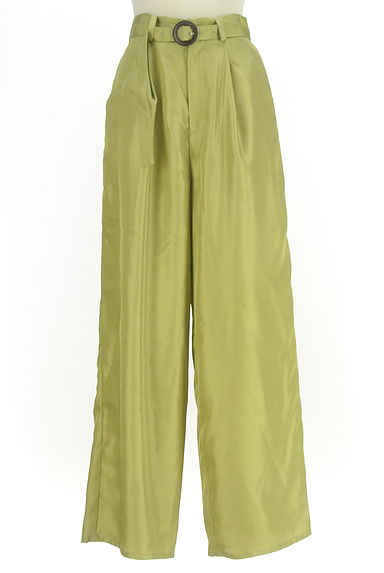 WILLFULLY（ウィルフリー）の古着「ベルト付きスラックスパンツ（パンツ）」大画像１へ