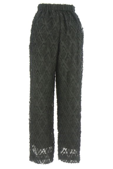 MOUSSY（マウジー）の古着「起毛総柄シフォンパンツ（パンツ）」大画像２へ