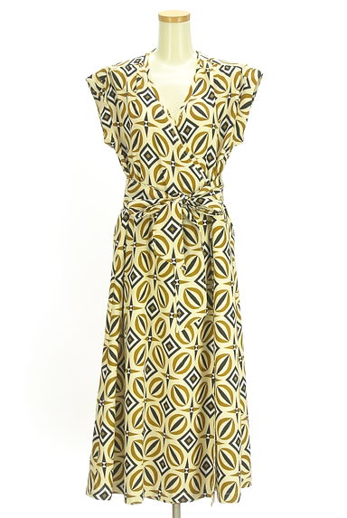 クリックで大画像表示 MOUSSY(マウジー)の古着「ベルト付きカシュクールロングワンピース(ワンピース・チュニック)」大画像1へ