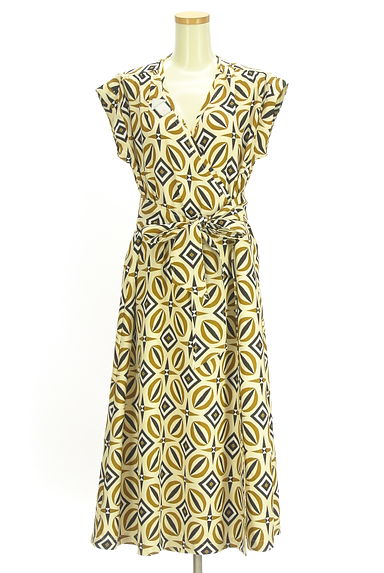 クリックで大画像表示 MOUSSY(マウジー)の古着「ベルト付きカシュクールロングワンピース(ワンピース・チュニック)」大画像4へ