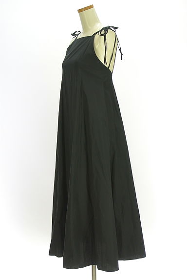 MOUSSY（マウジー）の古着「ボリュームフレアロングキャミワンピ（キャミワンピース）」大画像３へ