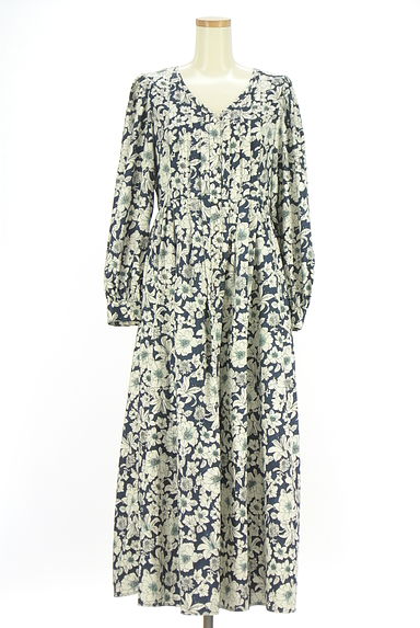 MOUSSY（マウジー）の古着「花柄ロングフレアワンピース（ワンピース・チュニック）」大画像１へ