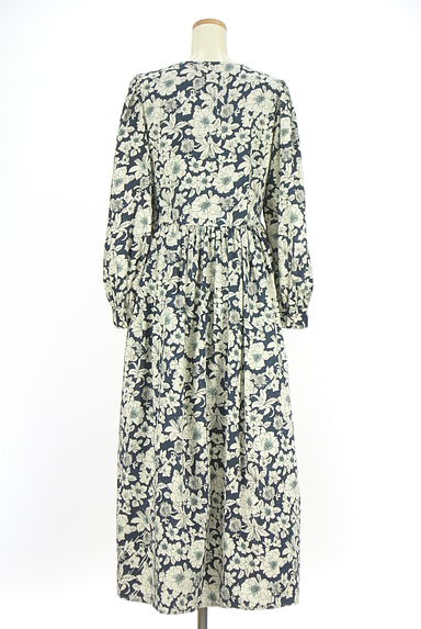 MOUSSY（マウジー）の古着「花柄ロングフレアワンピース（ワンピース・チュニック）」大画像２へ