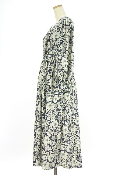 MOUSSY（マウジー）の古着「花柄ロングフレアワンピース（ワンピース・チュニック）」大画像３へ