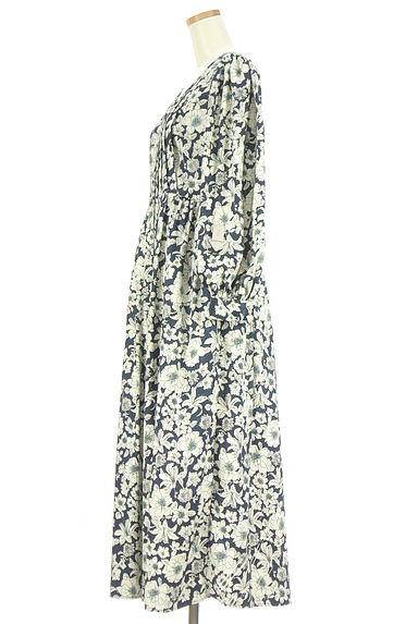 MOUSSY（マウジー）の古着「花柄ロングフレアワンピース（ワンピース・チュニック）」大画像４へ