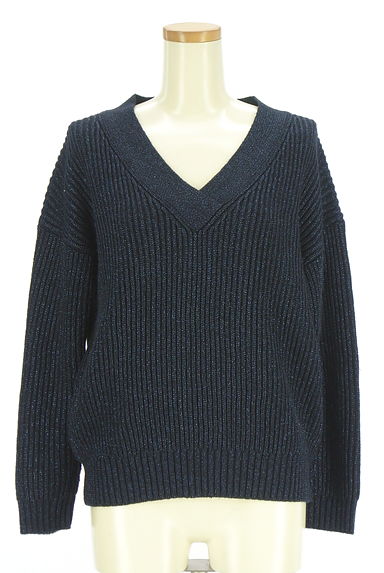 クリックで大画像表示 ROPE(ロペ)の古着「Vネックラメニット(ニット)」大画像1へ