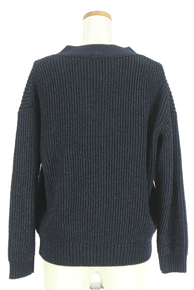 クリックで大画像表示 ROPE(ロペ)の古着「Vネックラメニット(ニット)」大画像2へ