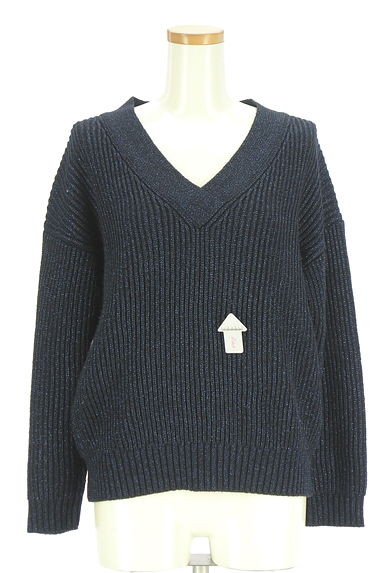 クリックで大画像表示 ROPE(ロペ)の古着「Vネックラメニット(ニット)」大画像4へ