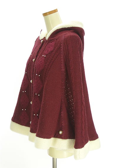 axes femme（アクシーズファム）の古着「裏ボアフーディニットポンチョ（コート）」大画像３へ