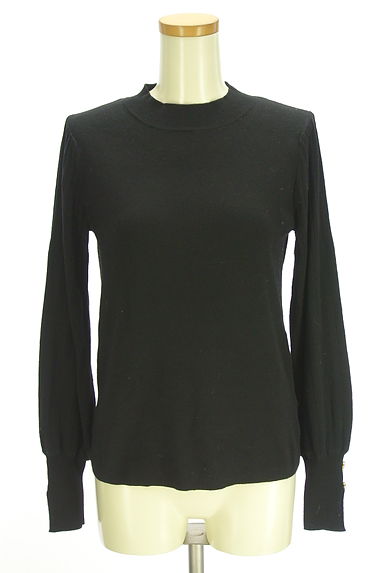 NATURAL BEAUTY BASIC（ナチュラルビューティベーシック）の古着「ラインストーン付きボリューム袖ニット（ニット）」大画像１へ