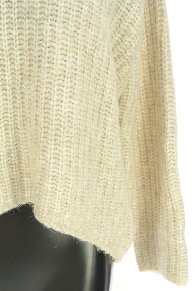 PROPORTION BODY DRESSING（プロポーションボディドレッシング）の古着「レースVネックワイドニット（セーター）」大画像５へ