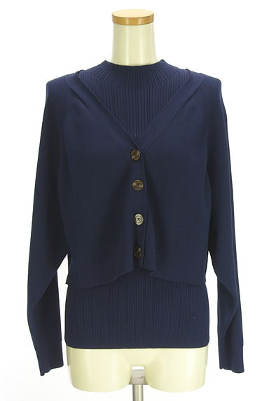 Mystrada（マイストラーダ）の古着「ラグランカーディガン+ノースリニット（アンサンブル）」大画像１へ