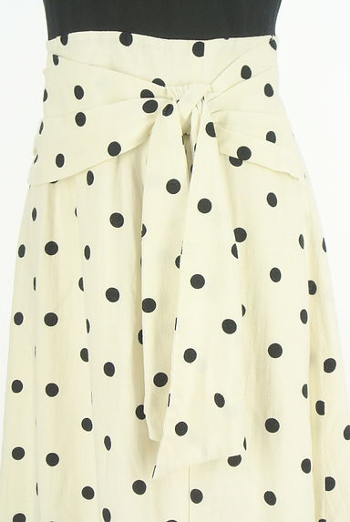 JUSGLITTY（ジャスグリッティー）の古着「スカートドット柄切替ノースリワンピース（ワンピース・チュニック）」大画像４へ