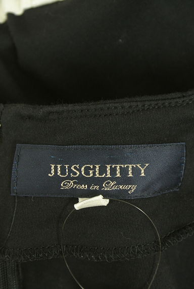 JUSGLITTY（ジャスグリッティー）の古着「スカートドット柄切替ノースリワンピース（ワンピース・チュニック）」大画像６へ