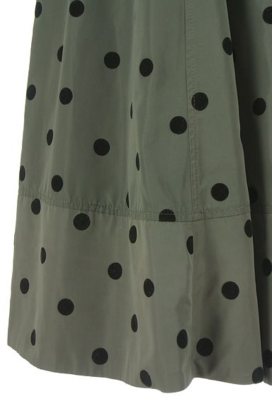 JUSGLITTY（ジャスグリッティー）の古着「ドット柄ロングフレアスカート（ロングスカート・マキシスカート）」大画像４へ