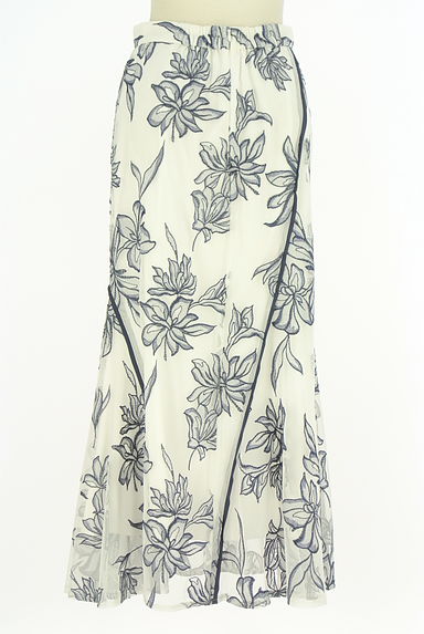 Mystrada（マイストラーダ）の古着「花柄刺繍チュールロングスカート（ロングスカート・マキシスカート）」大画像２へ