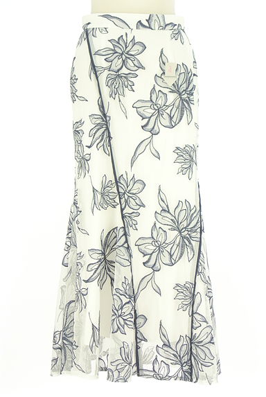 Mystrada（マイストラーダ）の古着「花柄刺繍チュールロングスカート（ロングスカート・マキシスカート）」大画像４へ