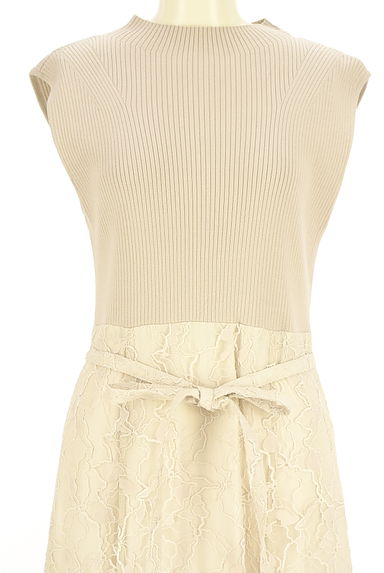 クリックで大画像表示 Mystrada(マイストラーダ)の古着「リブ×レース切替ノースリワンピース(ワンピース・チュニック)」大画像4へ