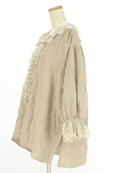 Samansa Mos2（サマンサモスモス）の古着「レース付ミドル丈カーディガン（カーディガン・ボレロ）」大画像３へ