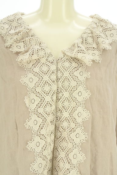 Samansa Mos2（サマンサモスモス）の古着「レース付ミドル丈カーディガン（カーディガン・ボレロ）」大画像４へ