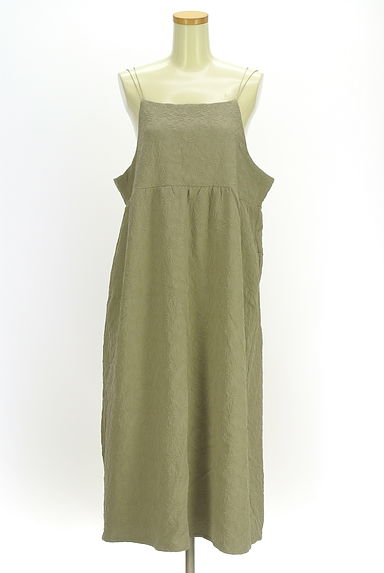 クリックで大画像表示 Samansa Mos2(サマンサモスモス)の古着「花柄シフォンロングキャミワンピース(キャミワンピース)」大画像1へ