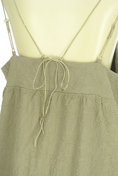 クリックで大画像表示 Samansa Mos2(サマンサモスモス)の古着「花柄シフォンロングキャミワンピース(キャミワンピース)」大画像5へ