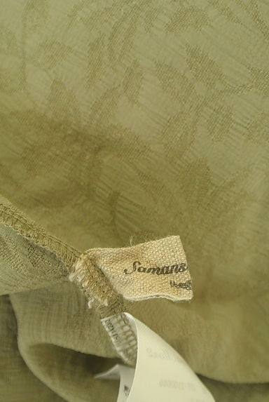 クリックで大画像表示 Samansa Mos2(サマンサモスモス)の古着「花柄シフォンロングキャミワンピース(キャミワンピース)」大画像6へ