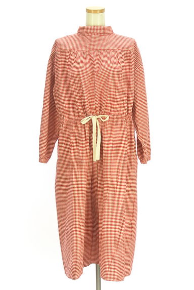 Samansa Mos2（サマンサモスモス）の古着「ギンガムチェックロングシャツワンピース（ワンピース・チュニック）」大画像４へ