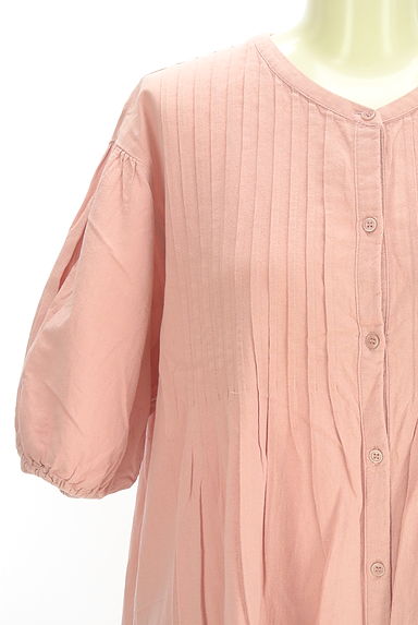 Samansa Mos2（サマンサモスモス）の古着「ピンタックヨークミモレシャツワンピース（ワンピース・チュニック）」大画像４へ