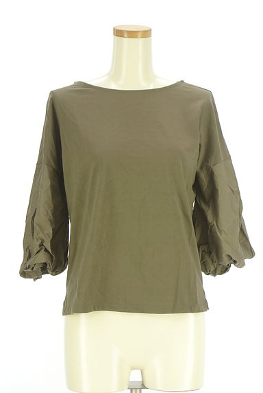 earth music&ecology（アースミュージック＆エコロジー）の古着「別地ボリュームスリーブ切替カットソー（カットソー・プルオーバー）」大画像１へ