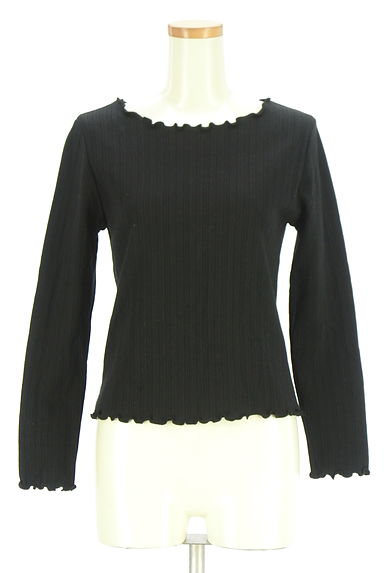 earth music&ecology（アースミュージック＆エコロジー）の古着「メロウフリルリブカットソー（カットソー・プルオーバー）」大画像１へ