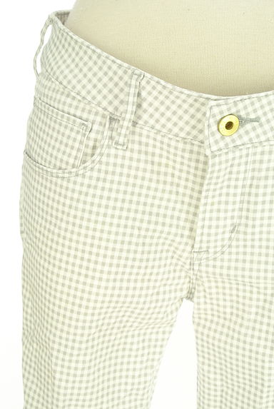 earth music&ecology（アースミュージック＆エコロジー）の古着「ギンガムチェック柄スキニーパンツ（パンツ）」大画像４へ