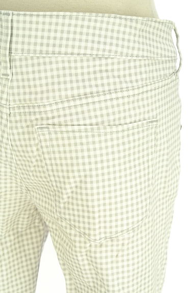 earth music&ecology（アースミュージック＆エコロジー）の古着「ギンガムチェック柄スキニーパンツ（パンツ）」大画像５へ