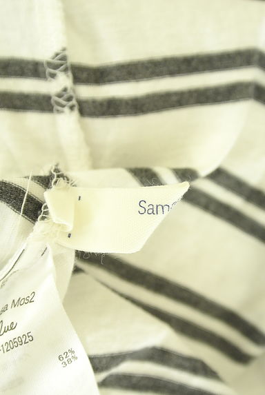 Samansa Mos2（サマンサモスモス）の古着「Samansa Mos2 blue バックリボンボーダーカット―（カットソー・プルオーバー）」大画像６へ