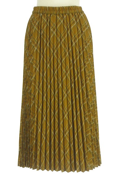 クリックで大画像表示 earth music&ecology(アースミュージック&エコロジー)の古着「ミモレ丈プリーツスカート(ロングスカート・マキシスカート)」大画像1へ