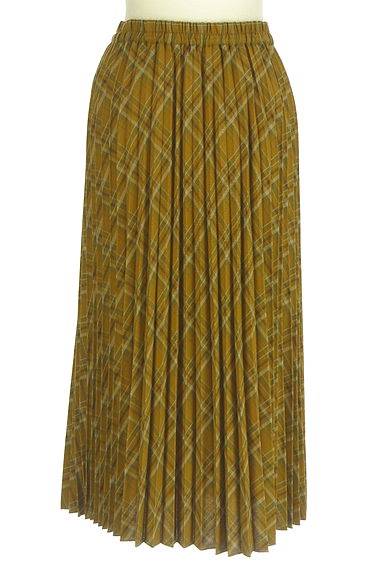 クリックで大画像表示 earth music&ecology(アースミュージック&エコロジー)の古着「ミモレ丈プリーツスカート(ロングスカート・マキシスカート)」大画像2へ