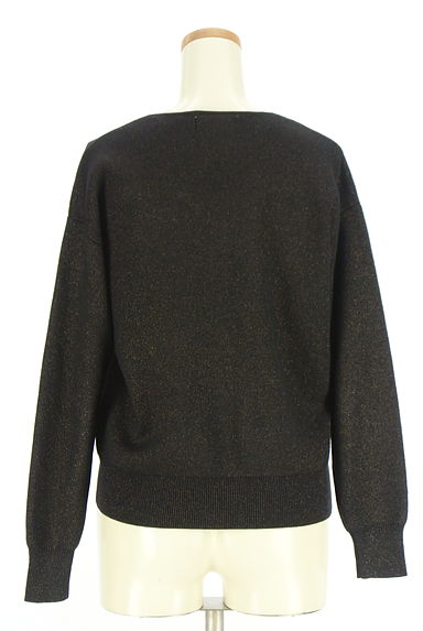 OPAQUE.CLIP（オペークドットクリップ）の古着「ラメ混Vネックニットトップス（ニット）」大画像２へ