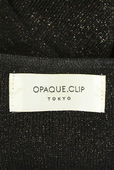 OPAQUE.CLIP（オペークドットクリップ）の古着「ラメ混Vネックニットトップス（ニット）」大画像６へ