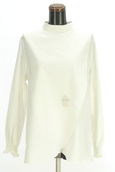 クリックで大画像表示 ROSE BUD(ローズバッド)の古着「ハイネッククロスブラウス(カットソー・プルオーバー)」大画像4へ