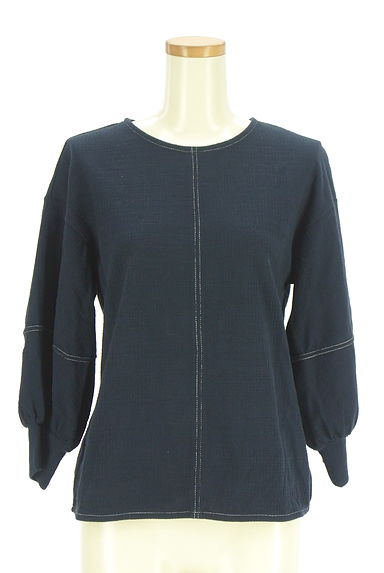 ROSE BUD（ローズバッド）の古着「ステッチ入りボリュームスリーブカットソー（カットソー・プルオーバー）」大画像１へ