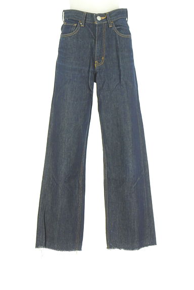 MOUSSY（マウジー）の古着「カットオフワイドデニムパンツ（デニムパンツ）」大画像１へ