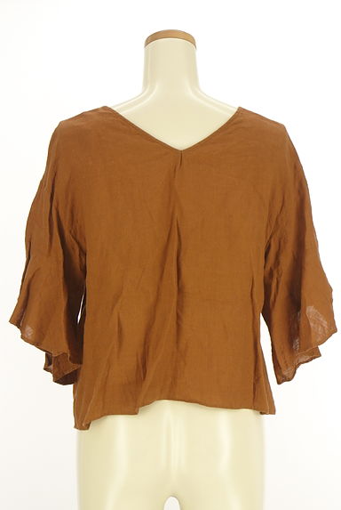 クリックで大画像表示 ROSE BUD(ローズバッド)の古着「フレアスリーブリネンカットソー(カットソー・プルオーバー)」大画像2へ