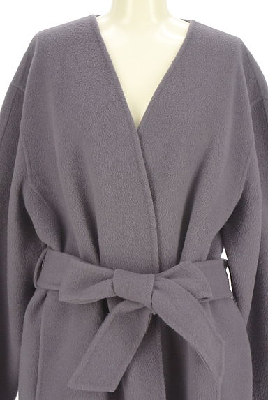 FRAY I.D（フレイアイディー）の古着「ベルト付きウールロングコート（コート）」大画像４へ