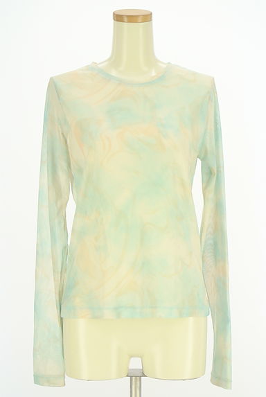 クリックで大画像表示 green label relaxing(グリーンレーベル リラクシング)の古着「マーブルシアーカットソー(カットソー・プルオーバー)」大画像1へ