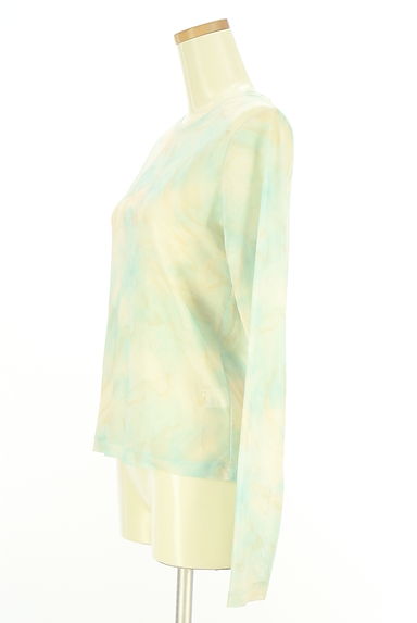 クリックで大画像表示 green label relaxing(グリーンレーベル リラクシング)の古着「マーブルシアーカットソー(カットソー・プルオーバー)」大画像3へ