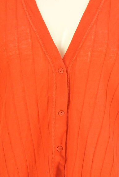 green label relaxing（グリーンレーベル リラクシング）の古着「Vネックシアーニットカーディガン（カーディガン・ボレロ）」大画像４へ