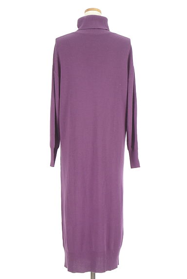 クリックで大画像表示 green label relaxing(グリーンレーベル リラクシング)の古着「タートルネックニットワンピース(ワンピース・チュニック)」大画像2へ