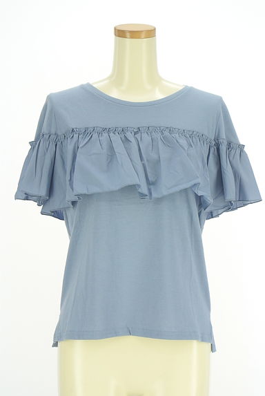 earth music&ecology（アースミュージック＆エコロジー）の古着「半袖フリルカットソー（カットソー・プルオーバー）」大画像１へ